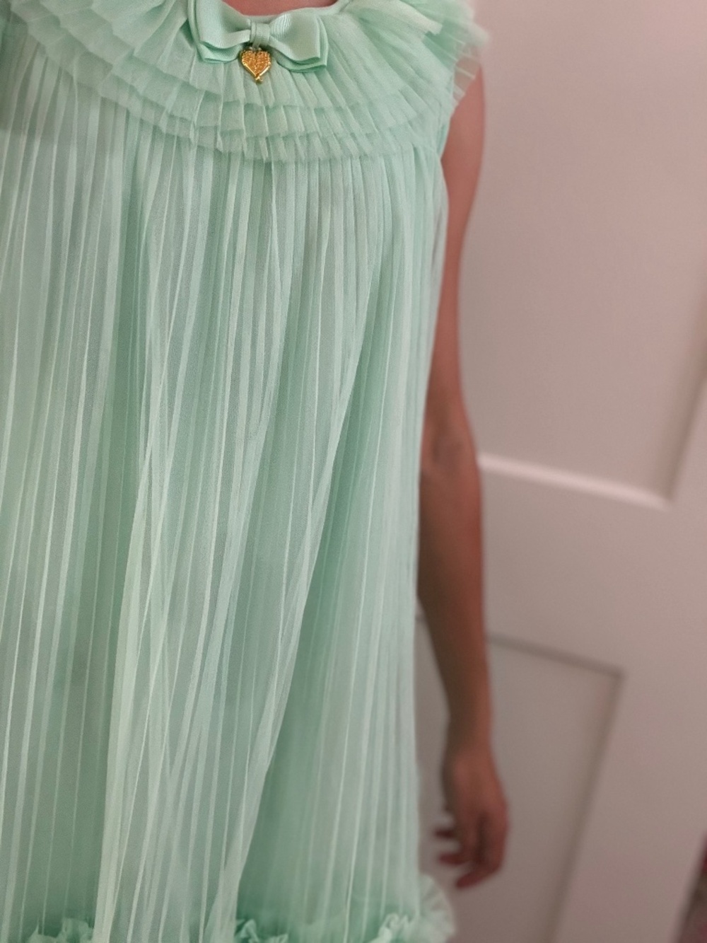 Angels Face mint green tulle dress
